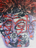 Cargar imagen en el visor de la galería, ARMAN Fernández. Masque africain, 1996. Grabado original firmado

