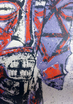 Cargar imagen en el visor de la galería, ARMAN Fernández. Masque africain, 1996. Grabado original firmado
