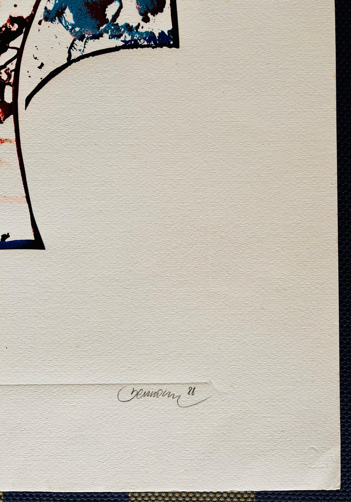 Miguel BERROCAL. Almogavares II, 1988. Serigrafía original firmada a mano