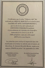 Cargar imagen en el visor de la galería, Miquel BARCELÓ.  Cabeza y raíz, 1999. Litografía original numerada
