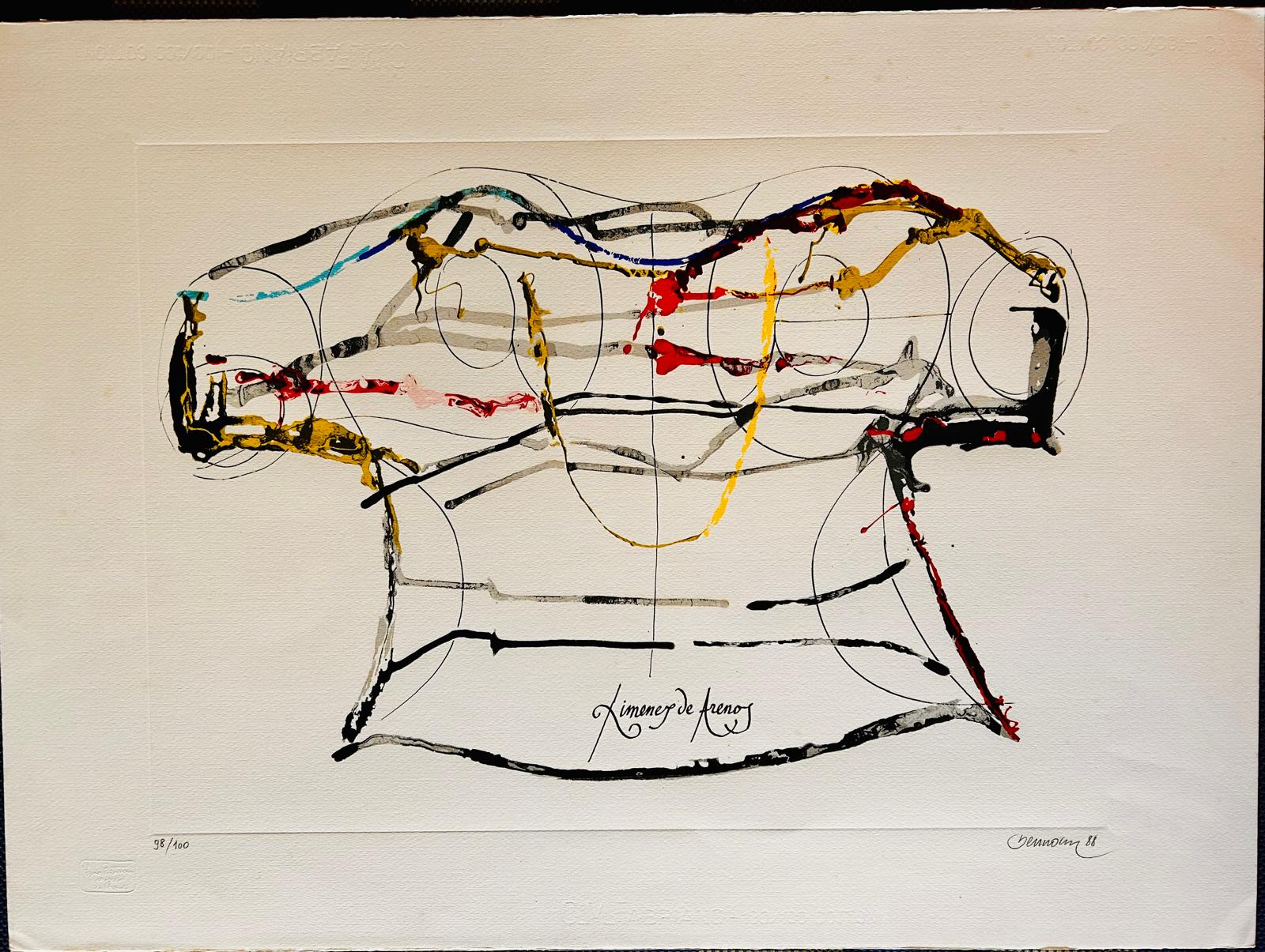 Miguel BERROCAL. Almogavares V, 1988. Serigrafía original firmada a mano