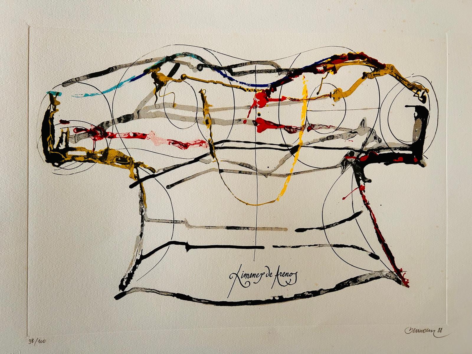 Miguel BERROCAL. Almogavares V, 1988. Serigrafía original firmada a mano