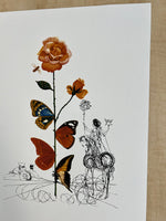Cargar imagen en el visor de la galería, Salvador DALÍ. Flora Dalinae: Rosa Papillonacea, 1979. Litografía serie limitada
