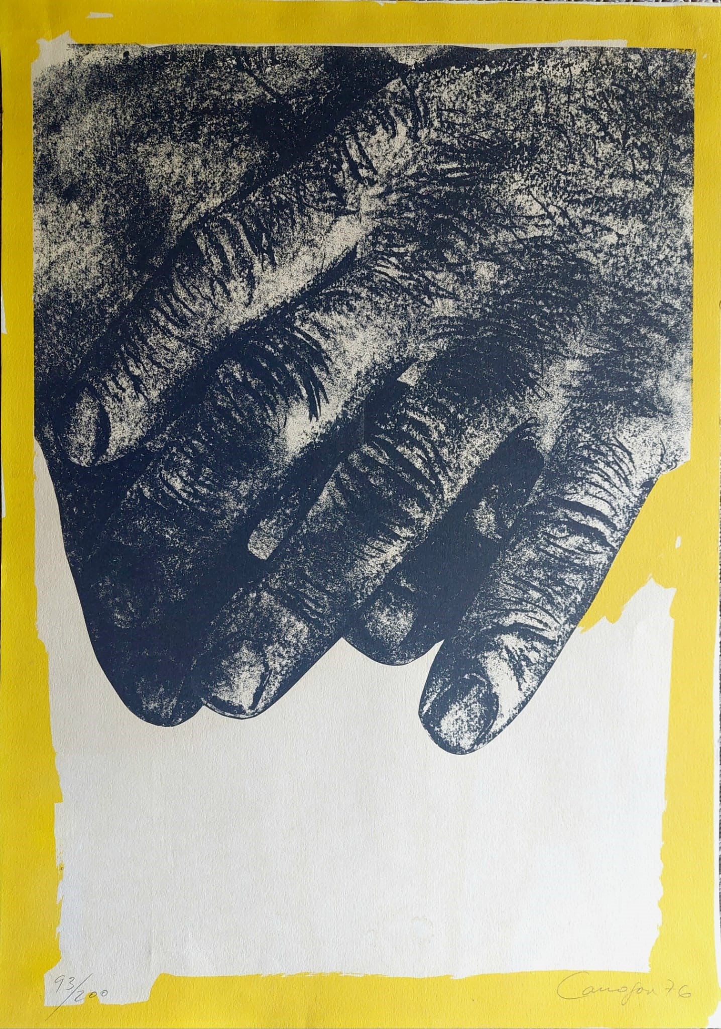 Back (44), 1976. Original signed serigraph