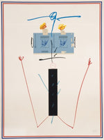 Cargar imagen en el visor de la galería, Antonio SAURA. Jardin des Nations (Catherine), 1976. Litografía original firmada (enmarcada)
