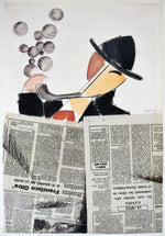 Cargar imagen en el visor de la galería, Manolo VALDÉS. Lector de periódico, 1987. Cuatricomía limitada

