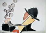 Cargar imagen en el visor de la galería, Manolo VALDÉS. Lector de periódico, 1987. Cuatricomía limitada
