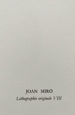 Cargar imagen en el visor de la galería, Joan MIRÓ. Lithographie originale VIII, 1972. Litografía original
