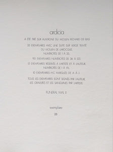 Pablo PALAZUELO. Ardicia, 1978. Grabado original firmado a mano