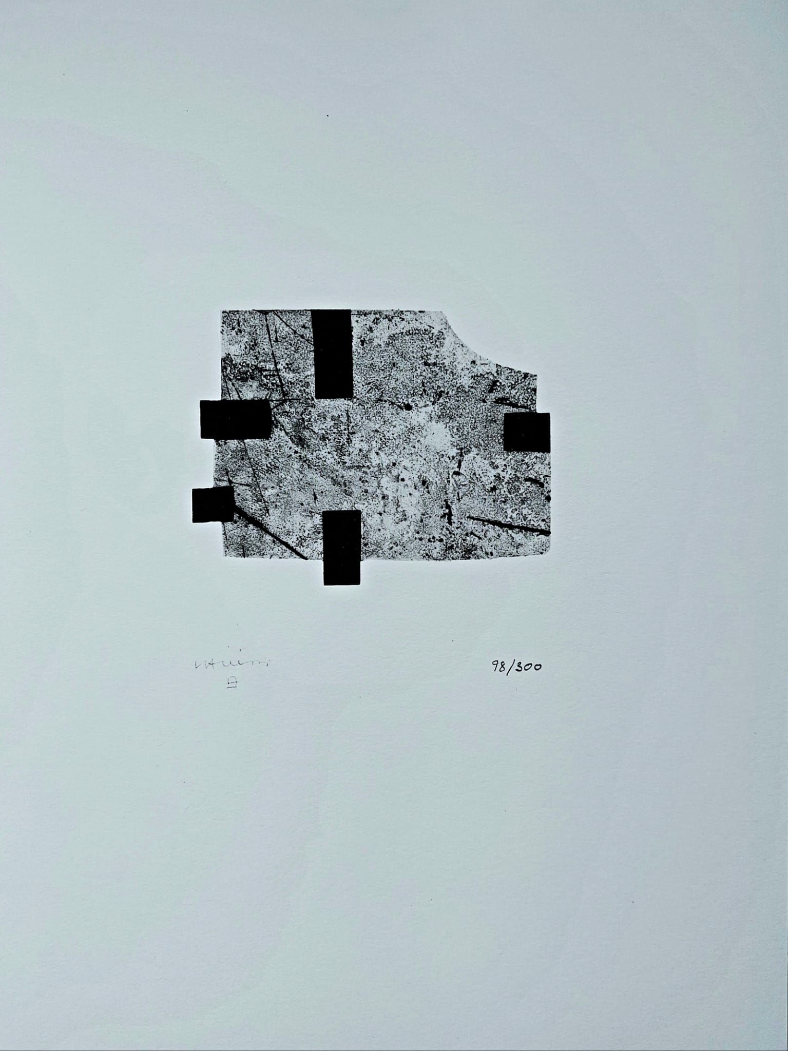 Eduardo CHILLIDA. A Peu pel Llibre I, 1996. Litografía offset limitada