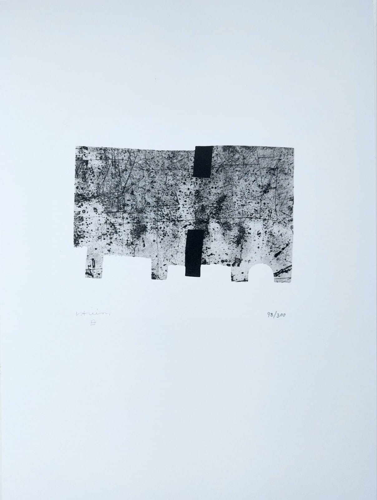 Eduardo CHILLIDA. A Peu pel Llibre II, 1996. Litografía offset limitada