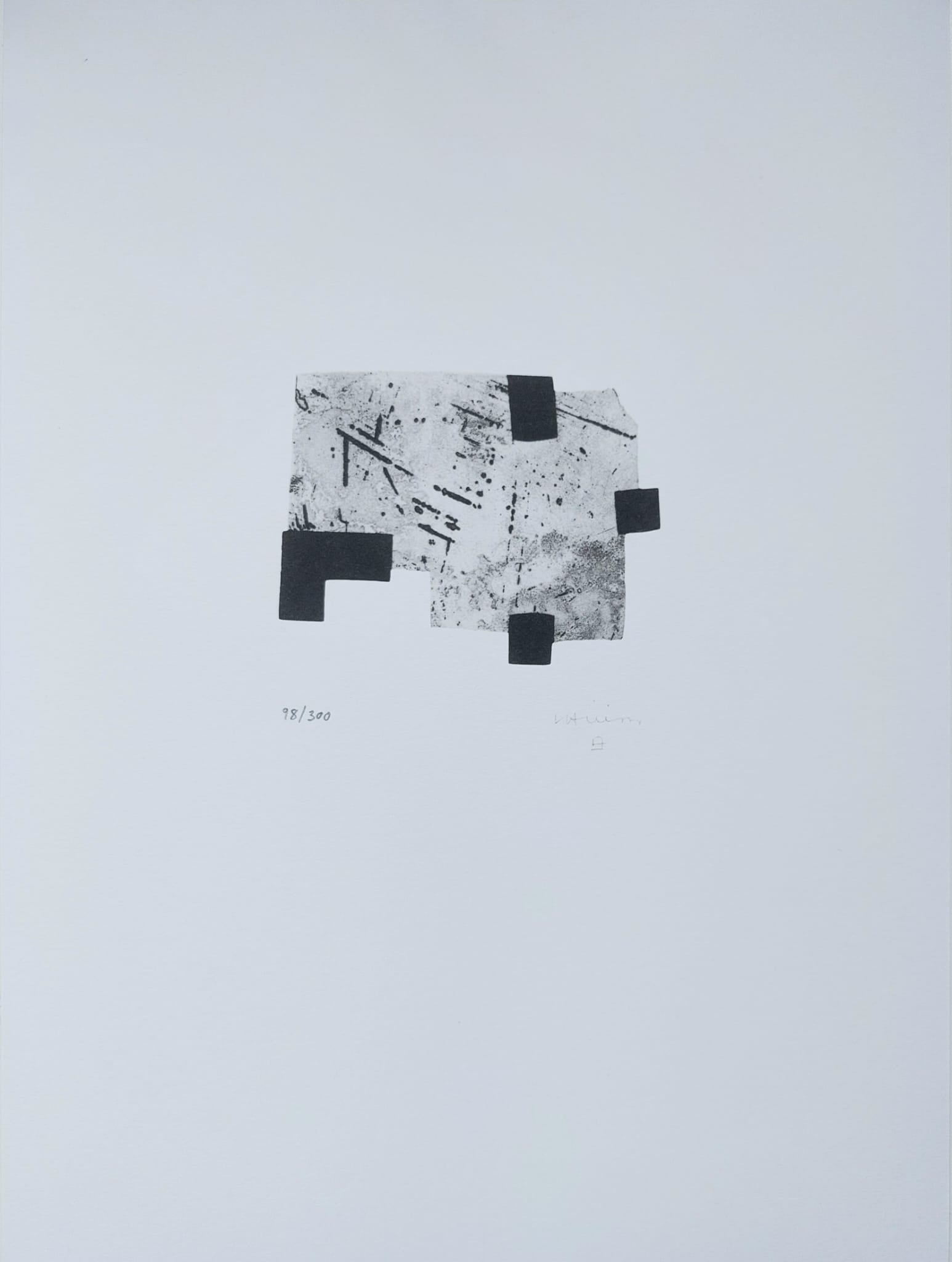 Eduardo CHILLIDA. A Peu pel Llibre IV, 1996. Litografía offset limitada