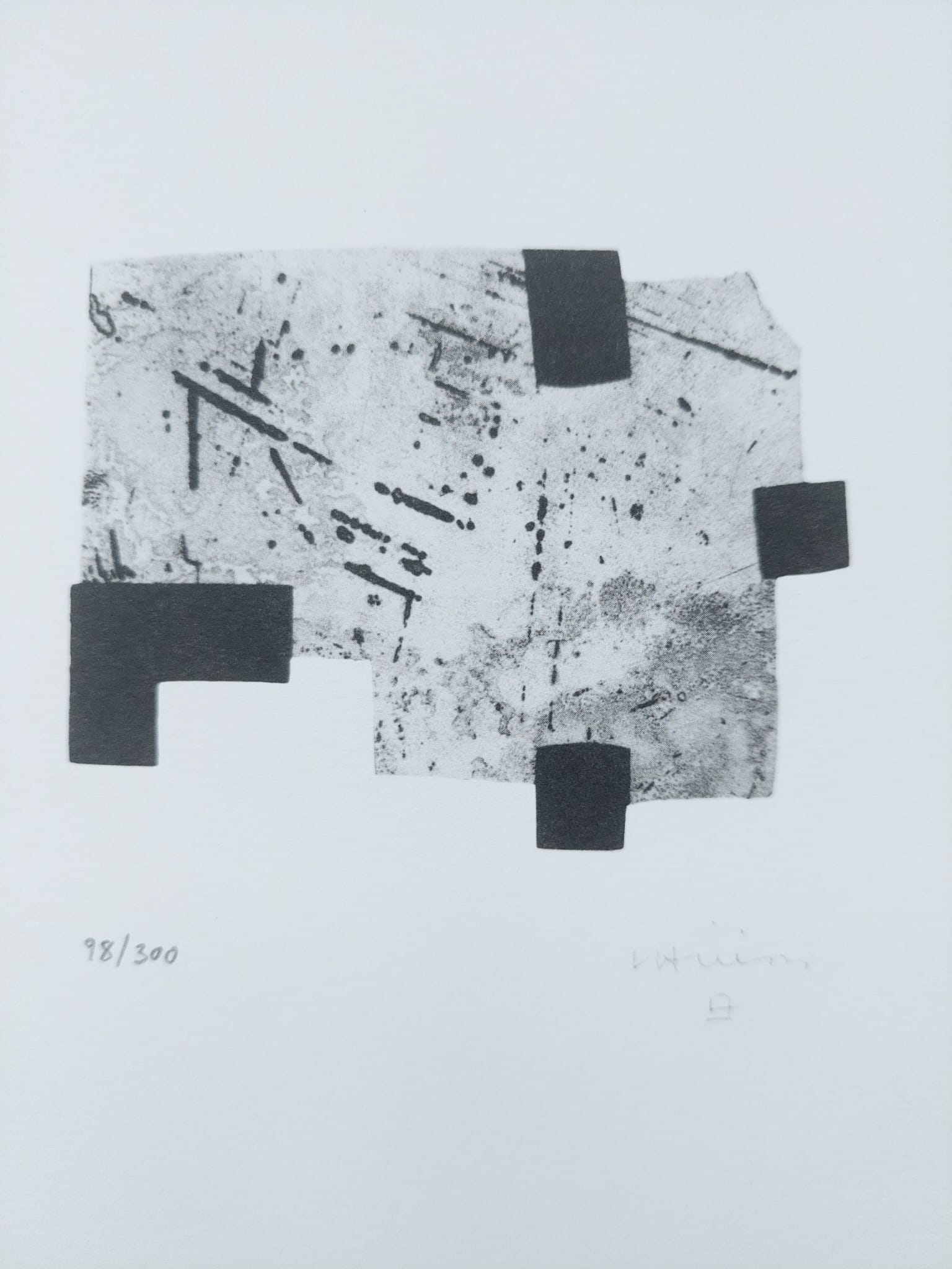 Eduardo CHILLIDA. A Peu pel Llibre IV, 1996. Litografía offset limitada