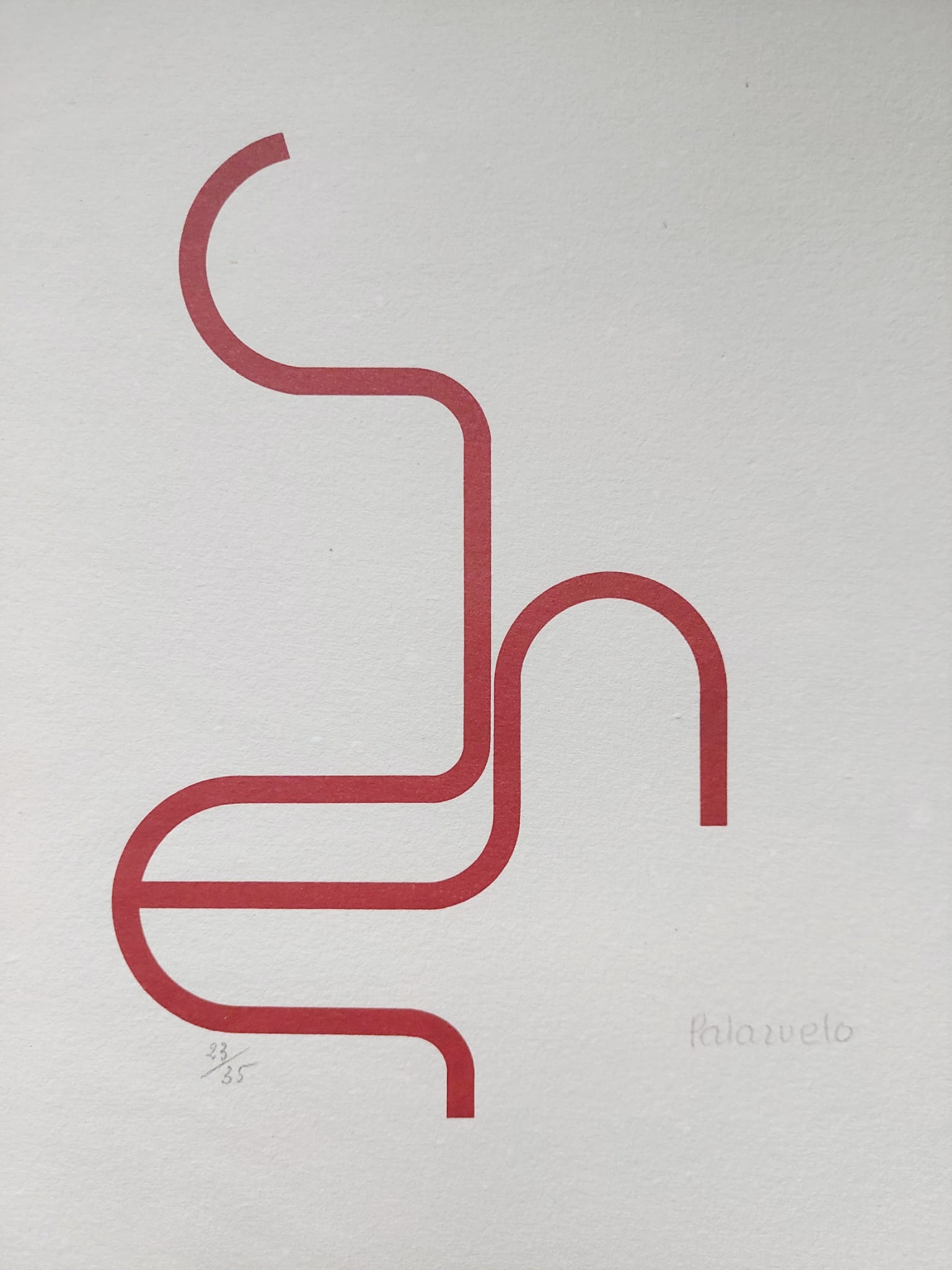 Pablo PALAZUELO. Ardicia, 1978. Grabado original firmado a mano