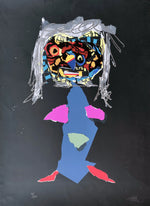 Load image into Gallery viewer, Antonio SAURA. Dama en Tecnicolor I, 1970. Serigrafía original firmada a mano
