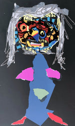 Load image into Gallery viewer, Antonio SAURA. Dama en Tecnicolor I, 1970. Serigrafía original firmada a mano
