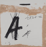 Cargar imagen en el visor de la galería, Antoni TÀPIES. Lettre A, 1976. Litografía original limitada
