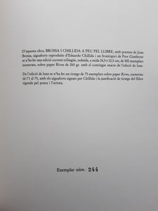 Eduardo CHILLIDA. A Peu pel Llibre IX, 1996. Litografía limitada