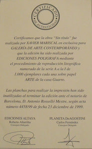 Javier MARISCAL. Ornamental, 1999. Litografía original