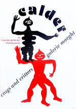 Cargar imagen en el visor de la galería, Alexander CALDER. Crags and Critters, 1975. Litografía original (cartel)
