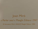 Cargar imagen en el visor de la galería, Joan MIRÓ. Parler seul. Composition 289, 2004. Litografía
