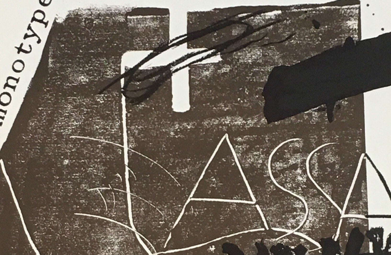 Antoni TÀPIES. Assassins, 1974. Cartel original (litografía)