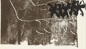 Antoni TÀPIES. Assassins, 1974. Cartel original (litografía)