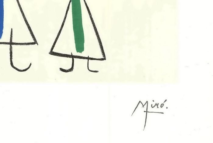Joan MIRÓ. Parler seul. Composition 299, 2004. Litografía