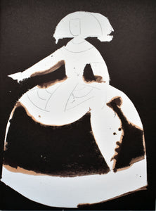 Manolo VALDÉS. Reina Mariana (Las Meninas), 1997. Litografía