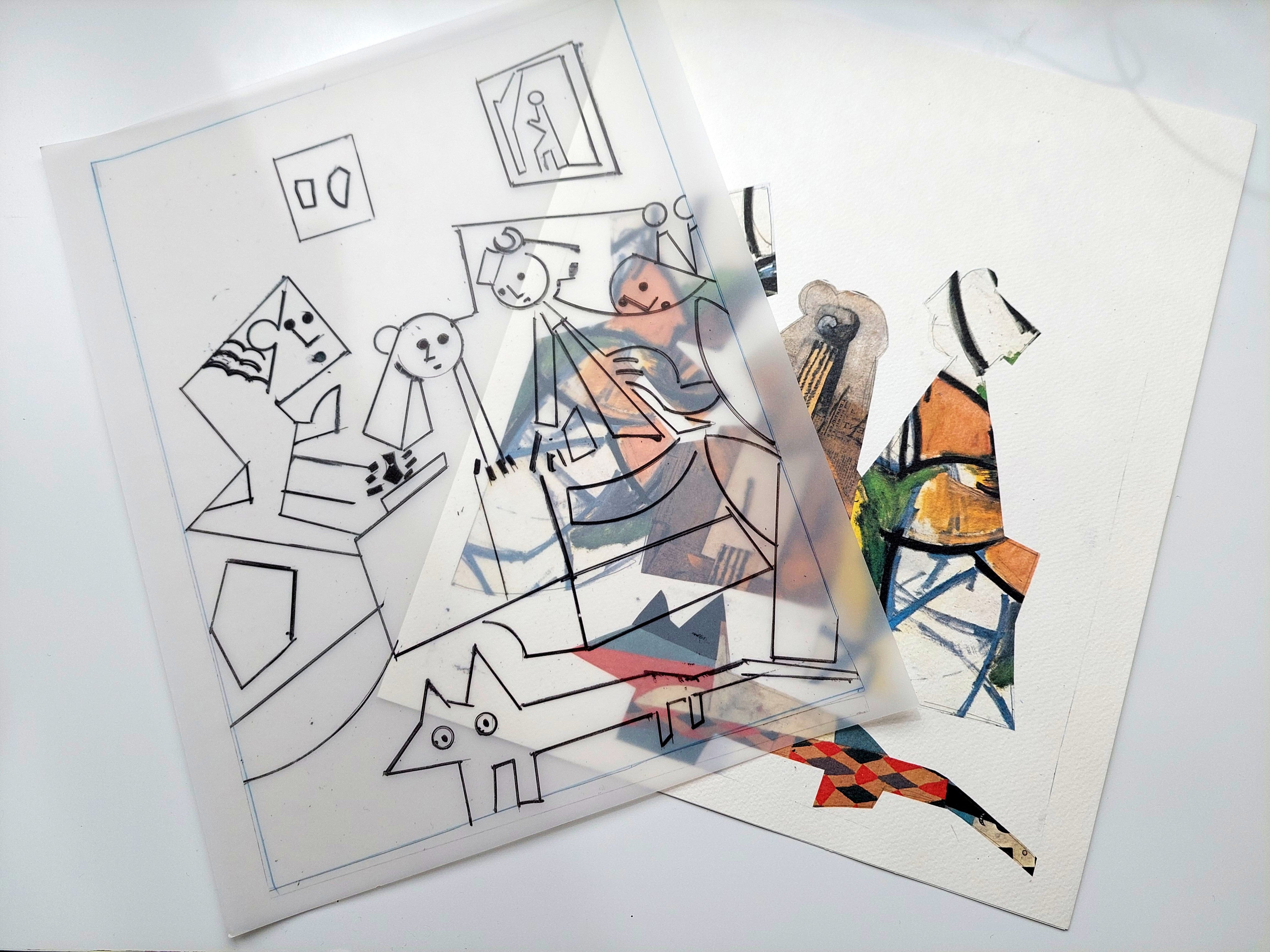 Manolo VALDÉS. El cubismo como pretexto V, 2005. Impresión digital